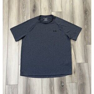 Under Armour Gray Tech Tee Short Sleeve Athletic Shirt Mens Sz Large Crewneck